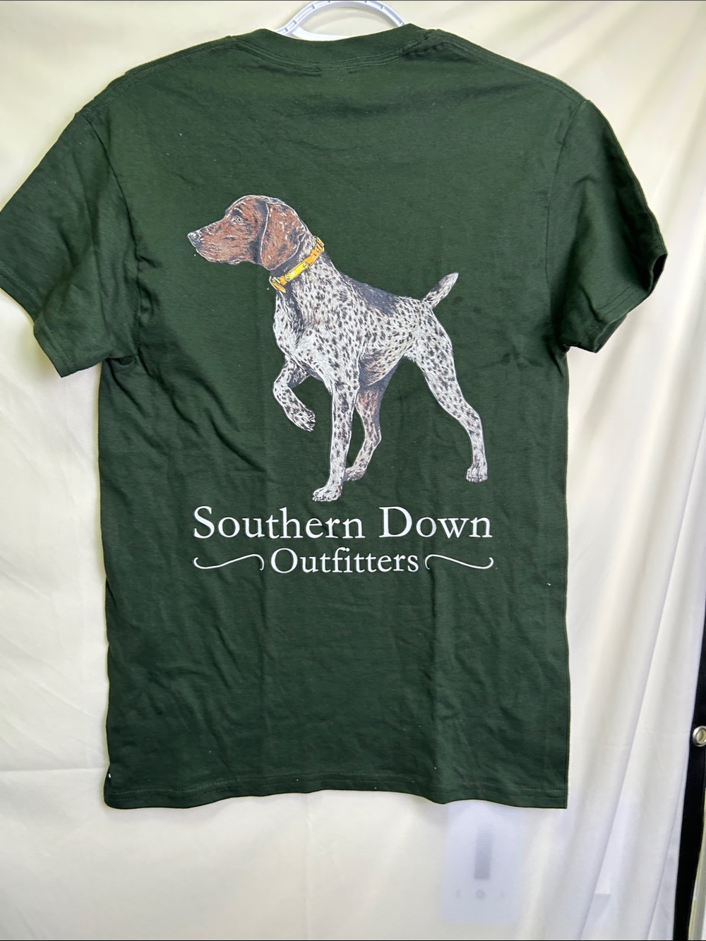 Southern Down Outfitters Forest Green Dog Graphic Short Sleeve Tee